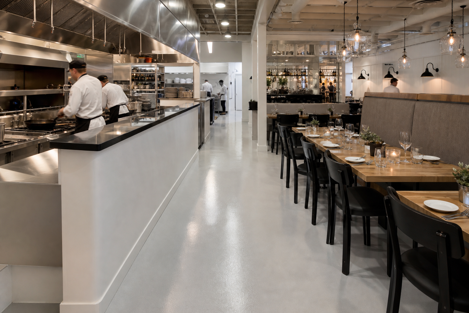Commercial Kitchen Epoxy Floors: What Health Inspectors Actually Look At