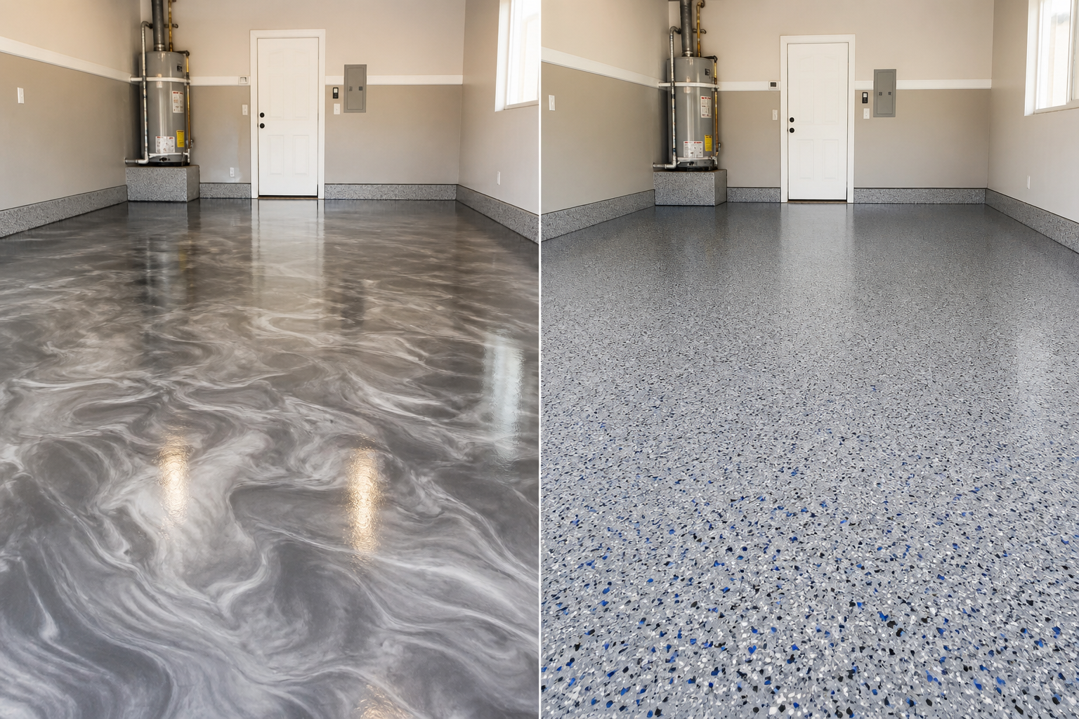 Flake vs Metallic Epoxy: Which Floor Finish Should You Choose?