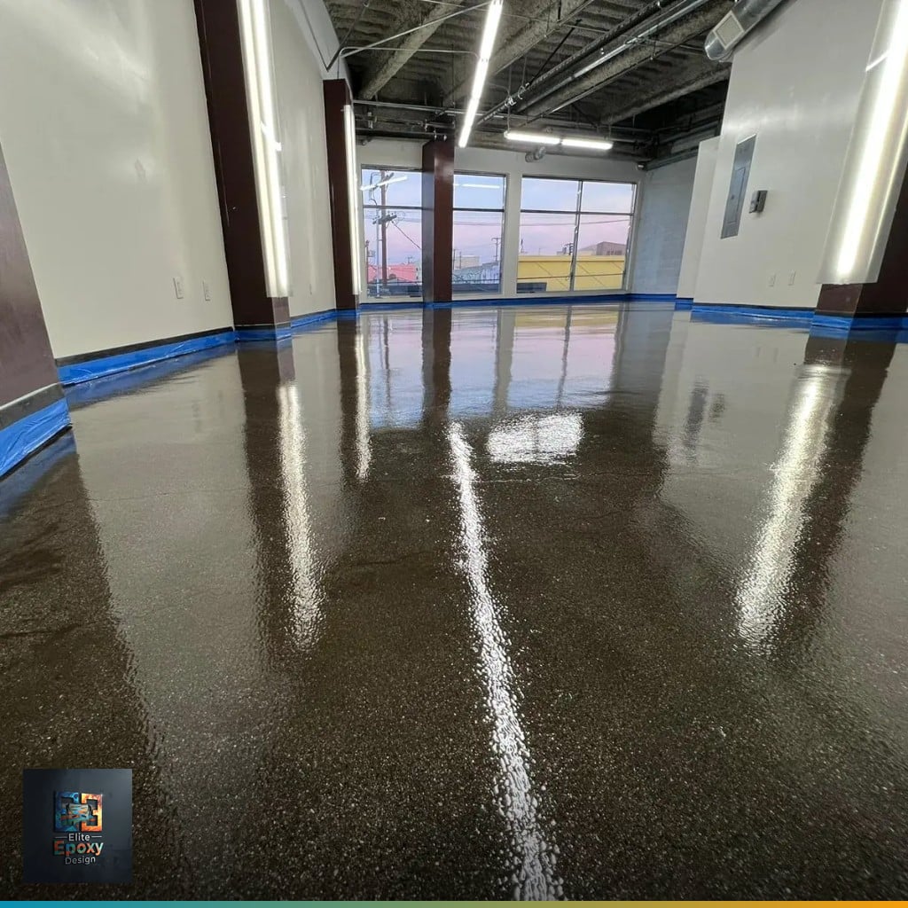 Commercial Flake Floor — Full flake system in Michigan