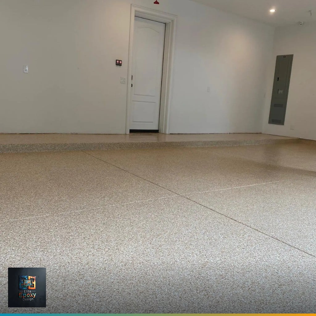 Entryway flake epoxy steps and porch