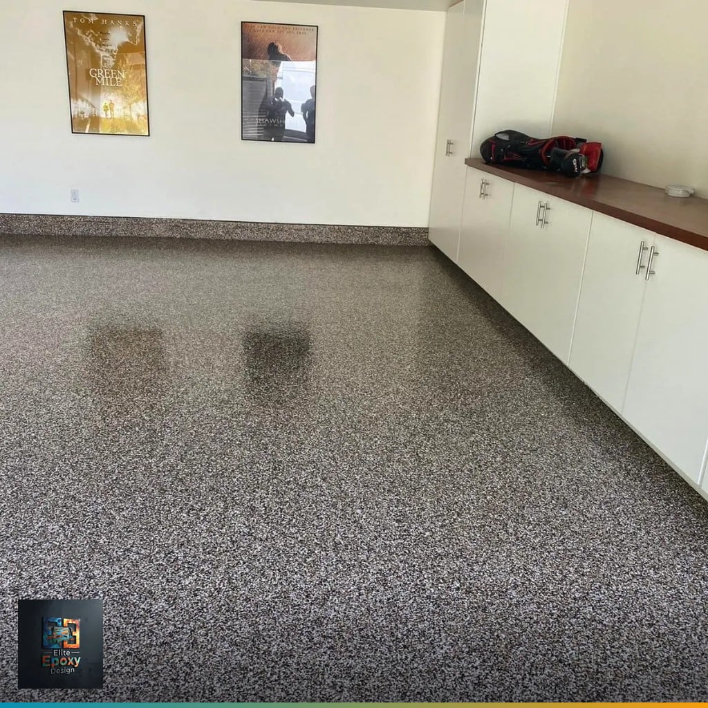 Decorative metallic epoxy