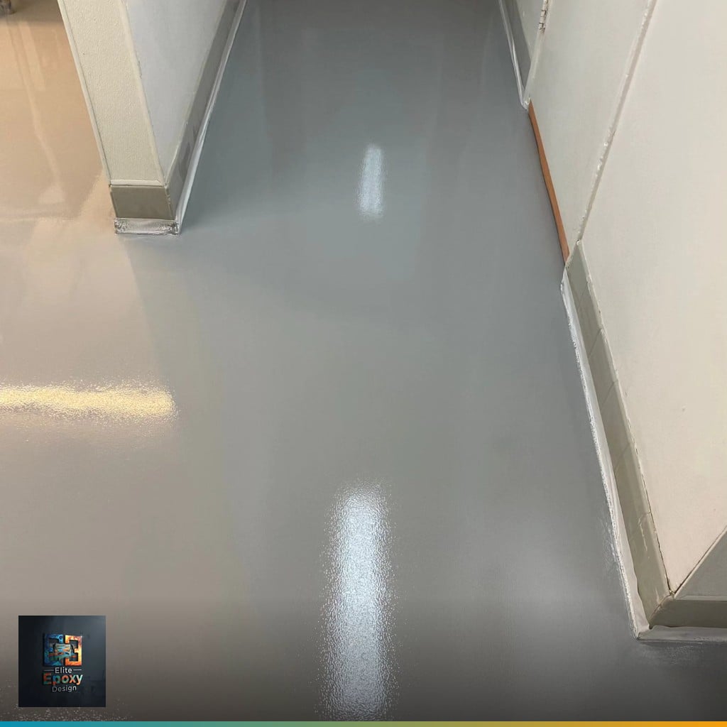 Retail store epoxy floor in Metro Detroit