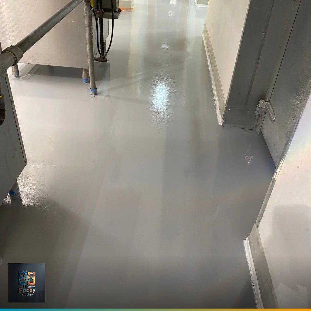 Commercial showroom epoxy floor