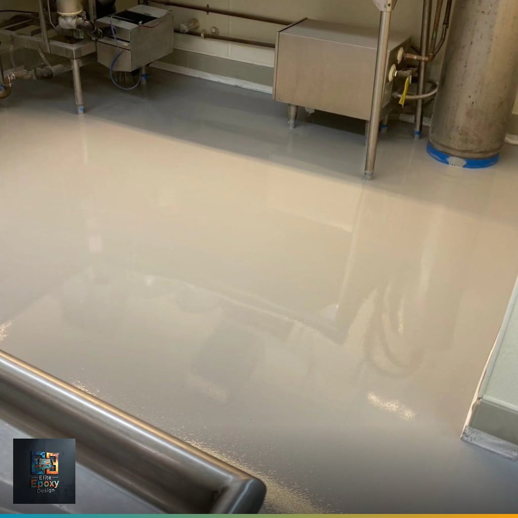 Industrial warehouse epoxy floor